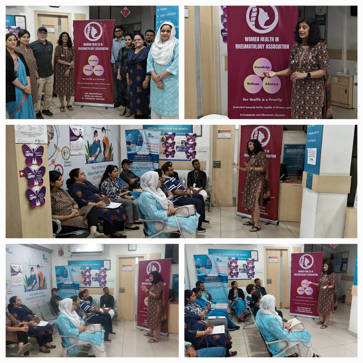 Conducted a Lupus awareness camp in my clinic.Talked about early symptoms of lupus and how to diagnose it. Clinic staff needs to be sensitized to this disease for early referrals and better treatment plans. #lupusawarenessmonth #worldlupusday #RheumTwitter