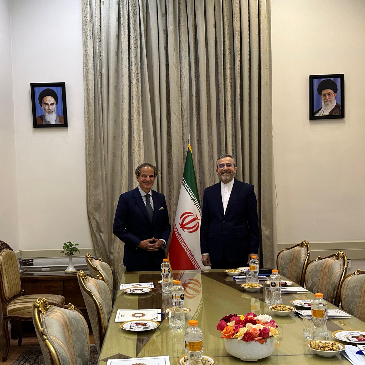 In Tehran for high-level meetings today. With @IRIMFA_EN @Amirabdolahian and @Bagheri_Kani, I proposed a set of concrete practical measures for the revitalization of the 4 March 2023 Joint Statement with aim of restoring process of confidence building and increasing transparency.