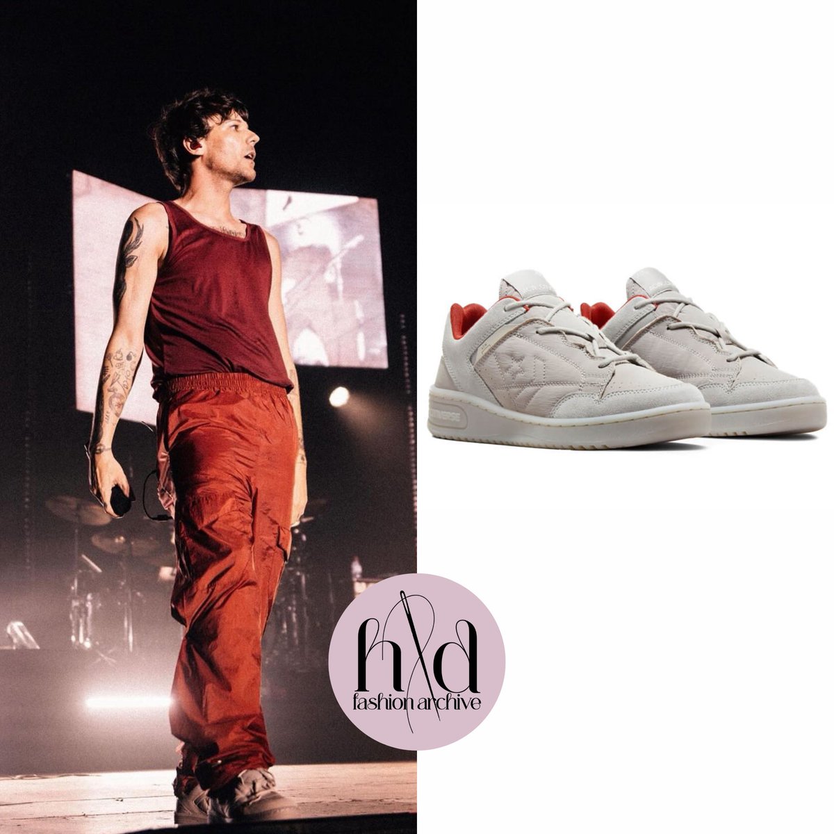 Louis was wearing a pair of Converse x A-COLD-WALL* Weapon sneakers in Flint/Rust for #FaithInTheFuturePanamaCity. (May 2024) 🔗 converse.com/shop/p/convers…