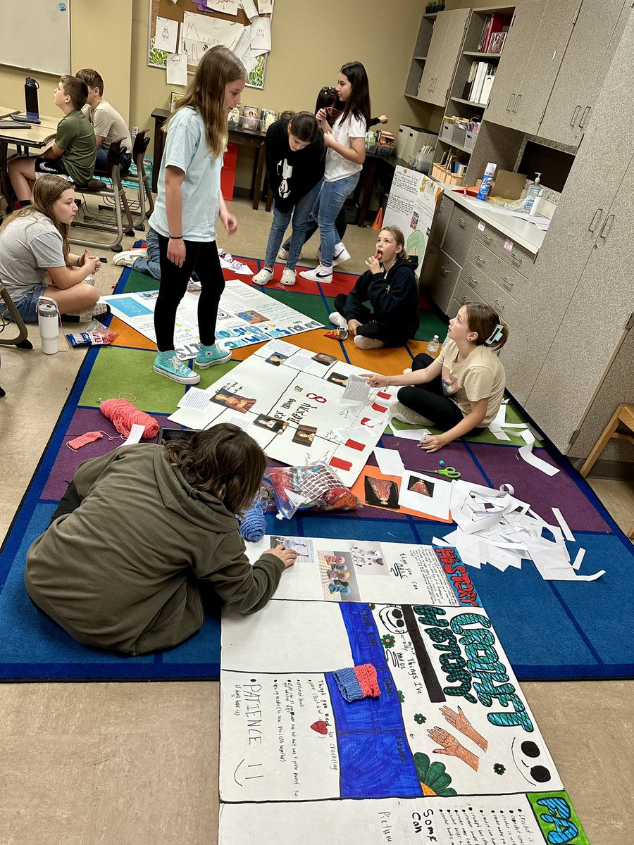 Putting the finishing touches on GT project display boards. I let the students pick a topic that interests them to bring out their creativity. They have worked really hard and have had a lot of fun. <a href="/CrosbyISD/">Crosby ISD</a> <a href="/CrosbyElem/">Crosby Elementary</a>