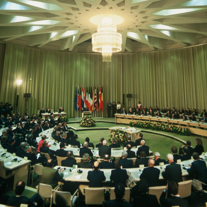 EU_Commission's tweet photo. Where 🇪🇺 history was made.

From the Clock Room, where the Schuman Declaration was made, to the Jerónimos Monastery, where the Treaty of Lisbon was signed, these 7 places witnessed landmark moments in the creation of the EU. 

Discover them here ↓ 

#EuropeDay #EUHistory