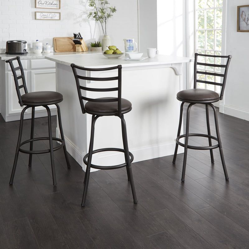 Mainstays 3 Pack Adjustable Bronze Ladder Back Swivel Barstool *ONLY $65.00!*

 buff.ly/3UwpS7N

#bestdeals #deals #shopping #gifts #onlineshopping #rundeals #couponcommunity #hotdeals #online #dealsandsteals