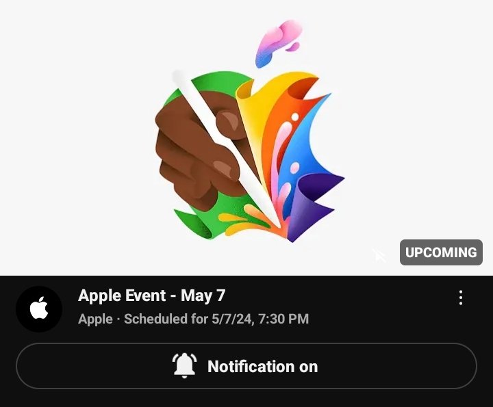 The Apple Event is tommorow!! , just a short stretch untill 
- OLED Ipad's
- a possible spring refresh colour for the  
   iPhone
- and potentially alot of AI stuff