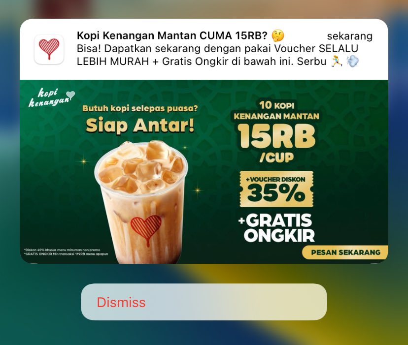 Kalian penasaran gak sih short copywriting yang kayak gini tuh sebenernya mengandung formula apa nggak? 🤔

Contohnya di Push Notification ini.

Aku bakalan breakdown caraku untuk create banyak copy singkat dengan minim creative block.

#MayLearnings #KataCia