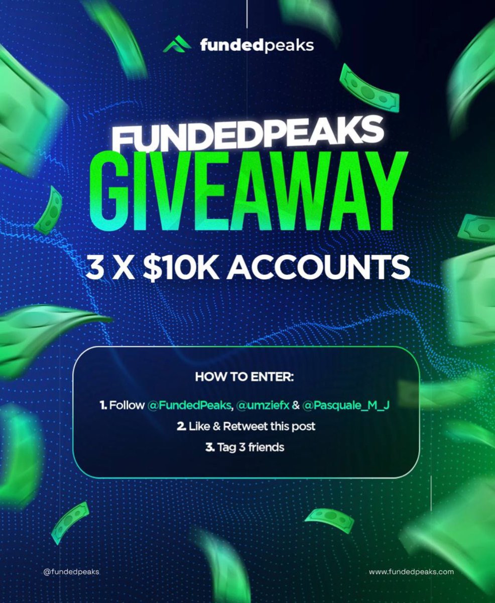 Running a @FundedPeaks Giveaway! 

1) Follow @HusMulli , @FundedPeaks , @umziefx & @Pasquale_M_J 

2) Like & retweet this post

3) Tag 3 friends

Good luck 🤞 

RUNS TILL END OF MAY
