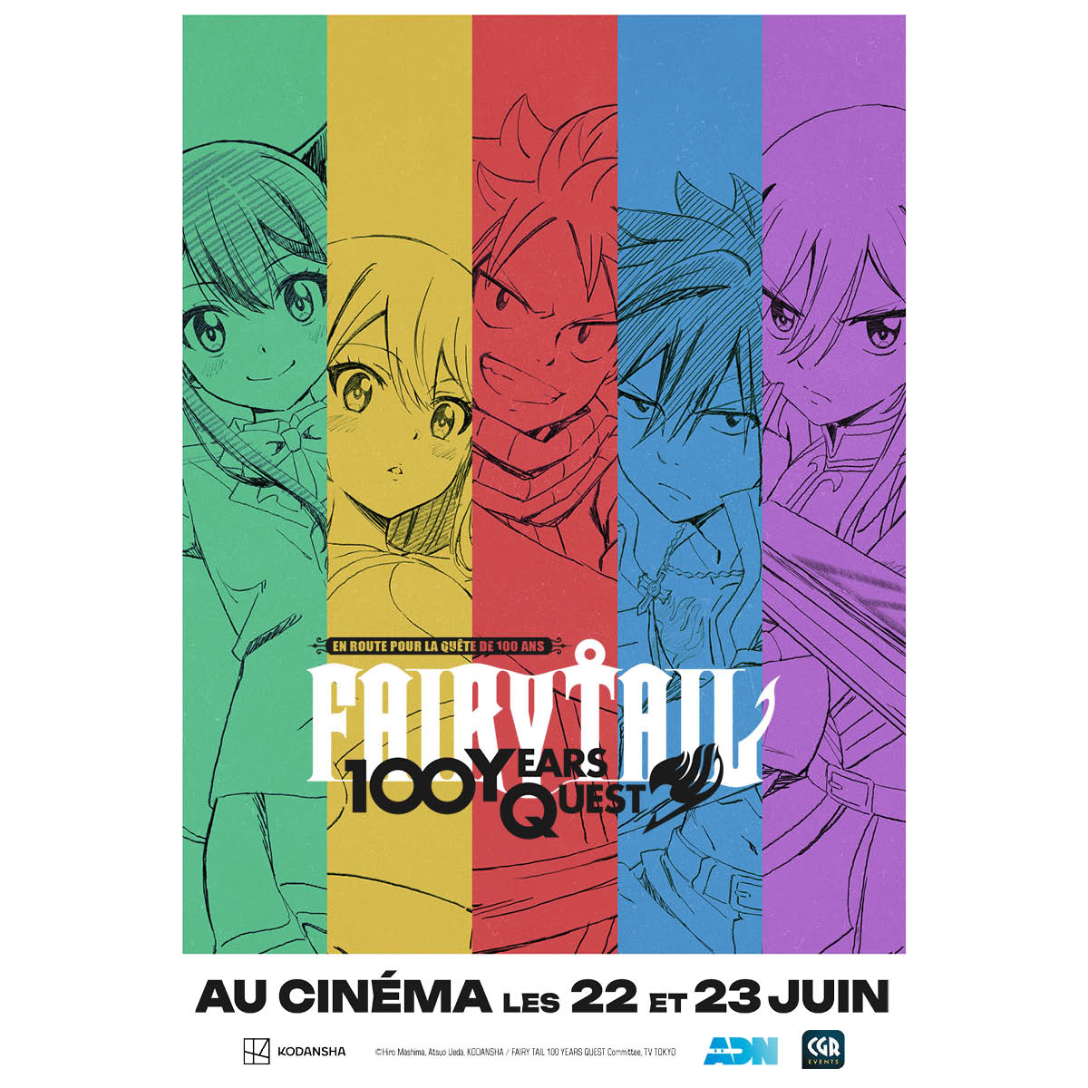 The first 3 episodes of Fairy Tail 100 Years Quest will be released in France on June 22 and 23 (cinema)

SOON!