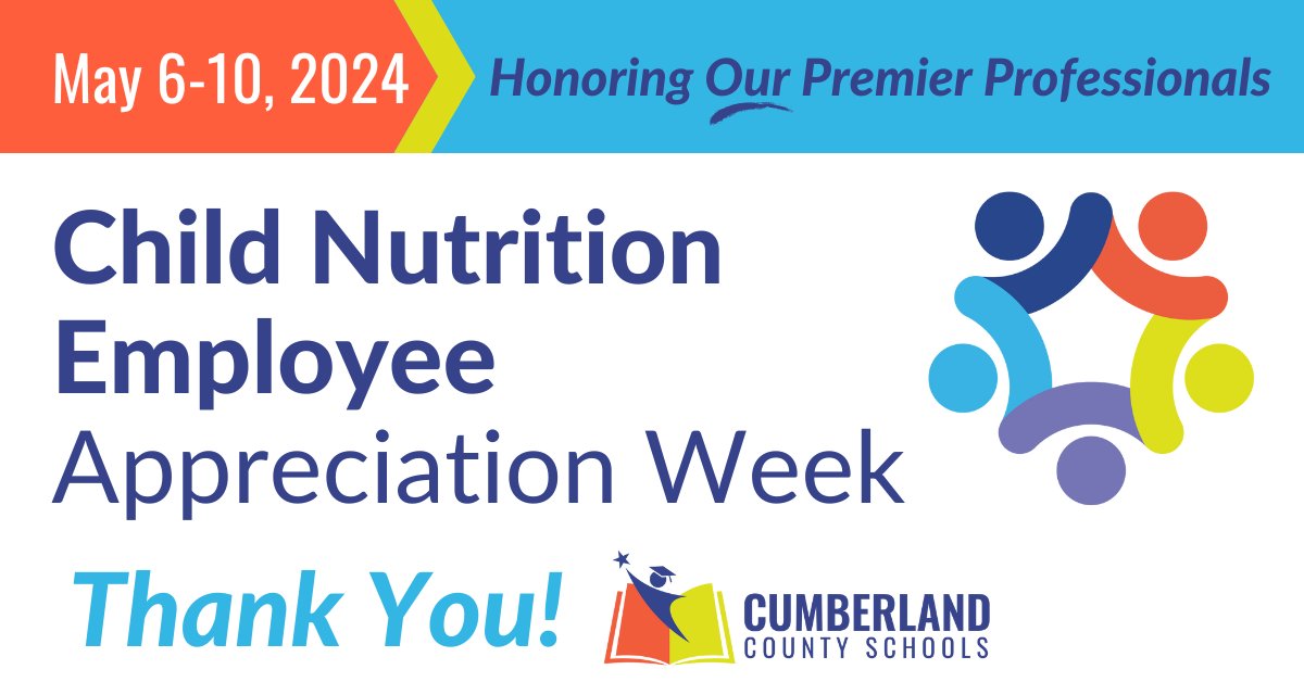 🍎👩‍🍳👨‍🍳 Let's give a big shoutout to our amazing Child Nutrition Employees! May 6-10, 2024, is Child Nutrition Employee Appreciation Week. Join us in celebrating and thanking these dedicated individuals who work tirelessly to nourish our students' bodies and minds every day.