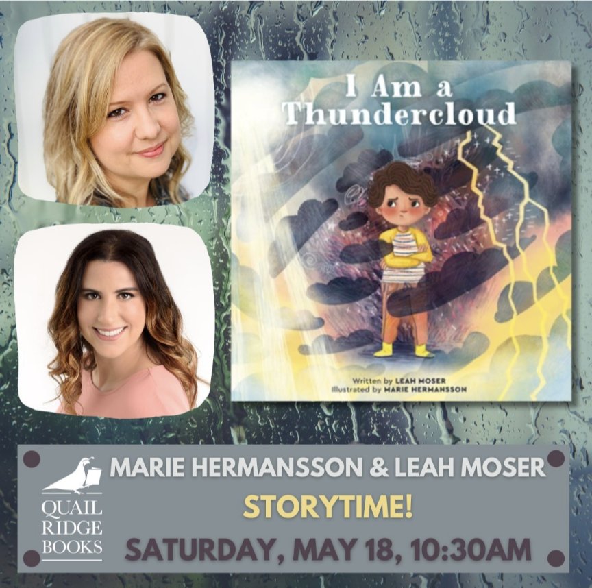 If you live in the RDU area of NC @LeahMoserWrites and I will be doing a visit @quailridgebooks May 18 at 10:30am 🩵 We would love to see you there! @RP_Kids