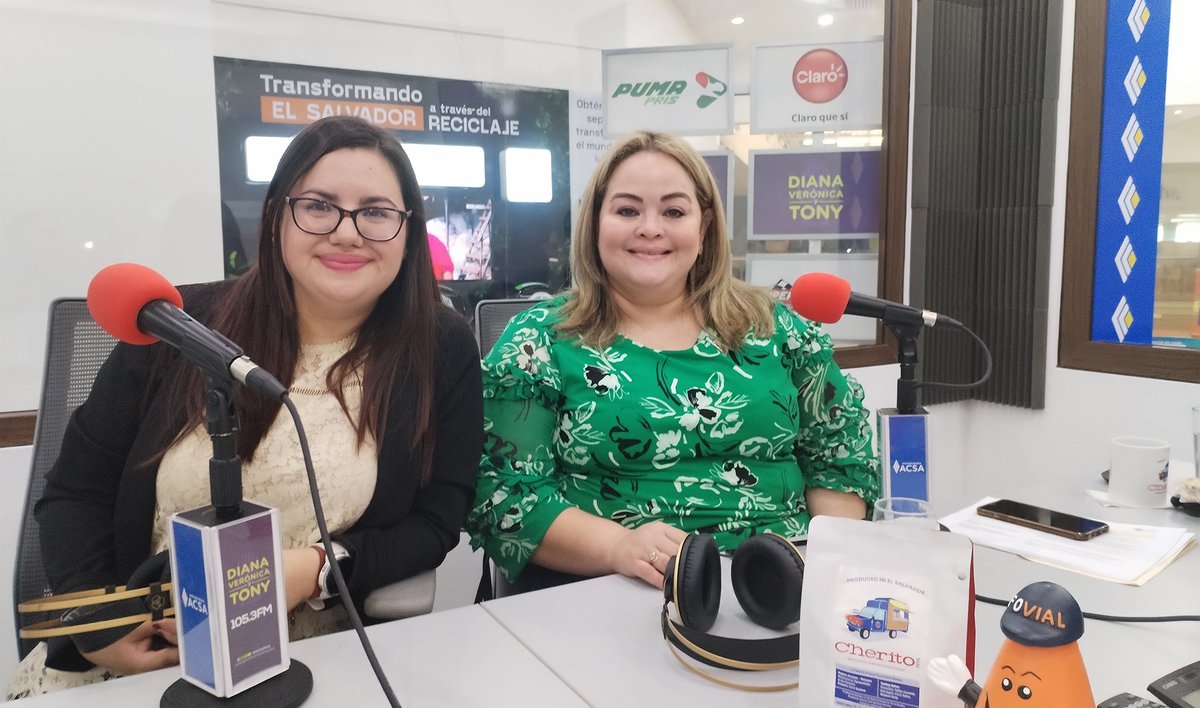 #EnBreve: Leticia Escobar, @pdtecamarasal, y Karla Méndez, jefa de Asuntos Económicos de #Camarasal, participan en entrevista de @dianavytony