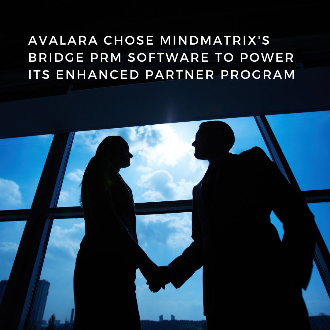 Here's why Avalara chose Mindmatrix's Bridge PRM software to power its enhanced partner program -

…andsalesenablementblog.mindmatrix.net/mindmatrixs-br…

#PRM #SalesEnablement #PartnerMarketing #ChannelEnablement