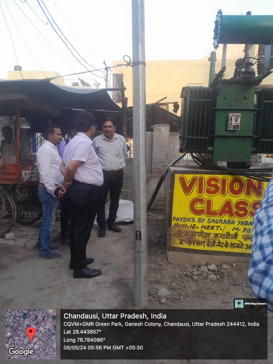 Inspection of Nagar nikay work and business plan work by Respected Chief Sir, Moradabad at Moh. Green park Substation Hanumangadi under Edd Chandausi. @EMofficeUP @aksharmaBharat @UppclChairman @pvvnlmeerut @MdPvvnl