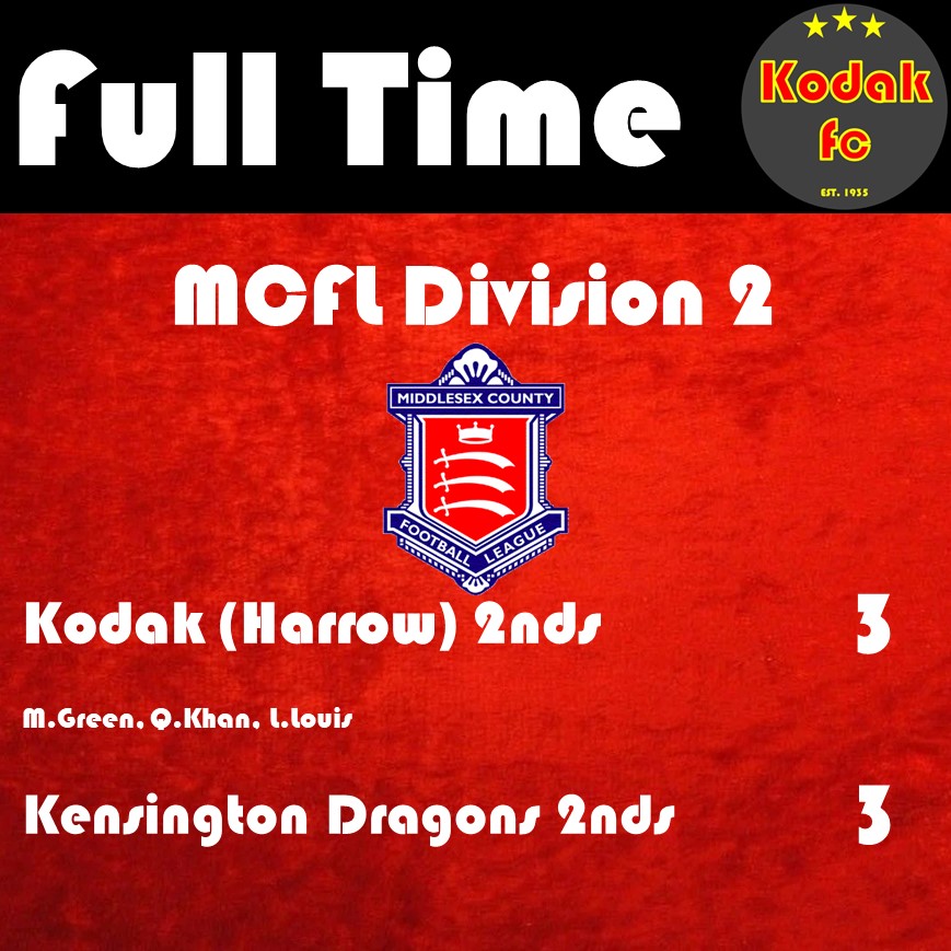 RESULTS

IGK 2-3 Kodak 1sts
Kodak 2nds 3-3 Kensington Dragons 2nds