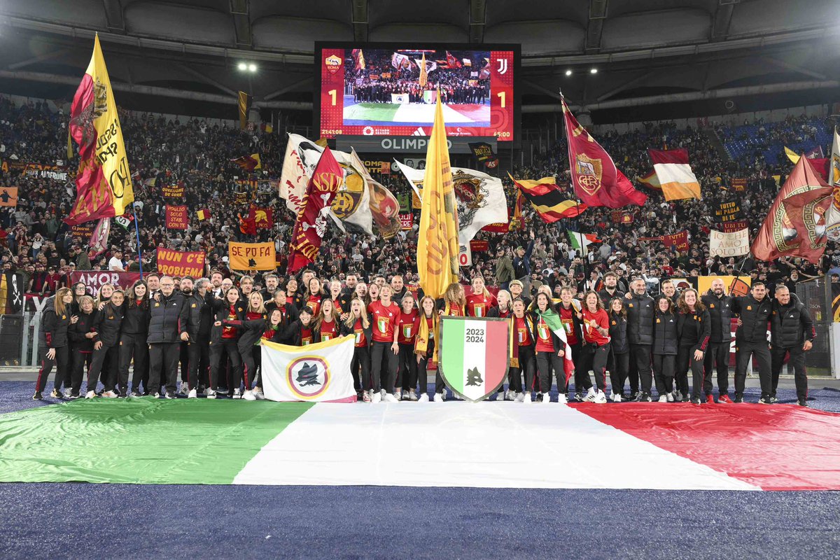 GRAZIE ROMA💛❤️ CAMPIONESSE D’ITALIA 2024 🇮🇹🏆 Emozioni forti.