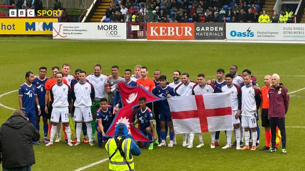 A great moment as England C take on Nepal! 🇳🇵🌟 The fixture was scheduled for 2020, but nothing will stop them today... 🎬🙌 Updates with @RobShot66 on @BBCSurrey! 📻