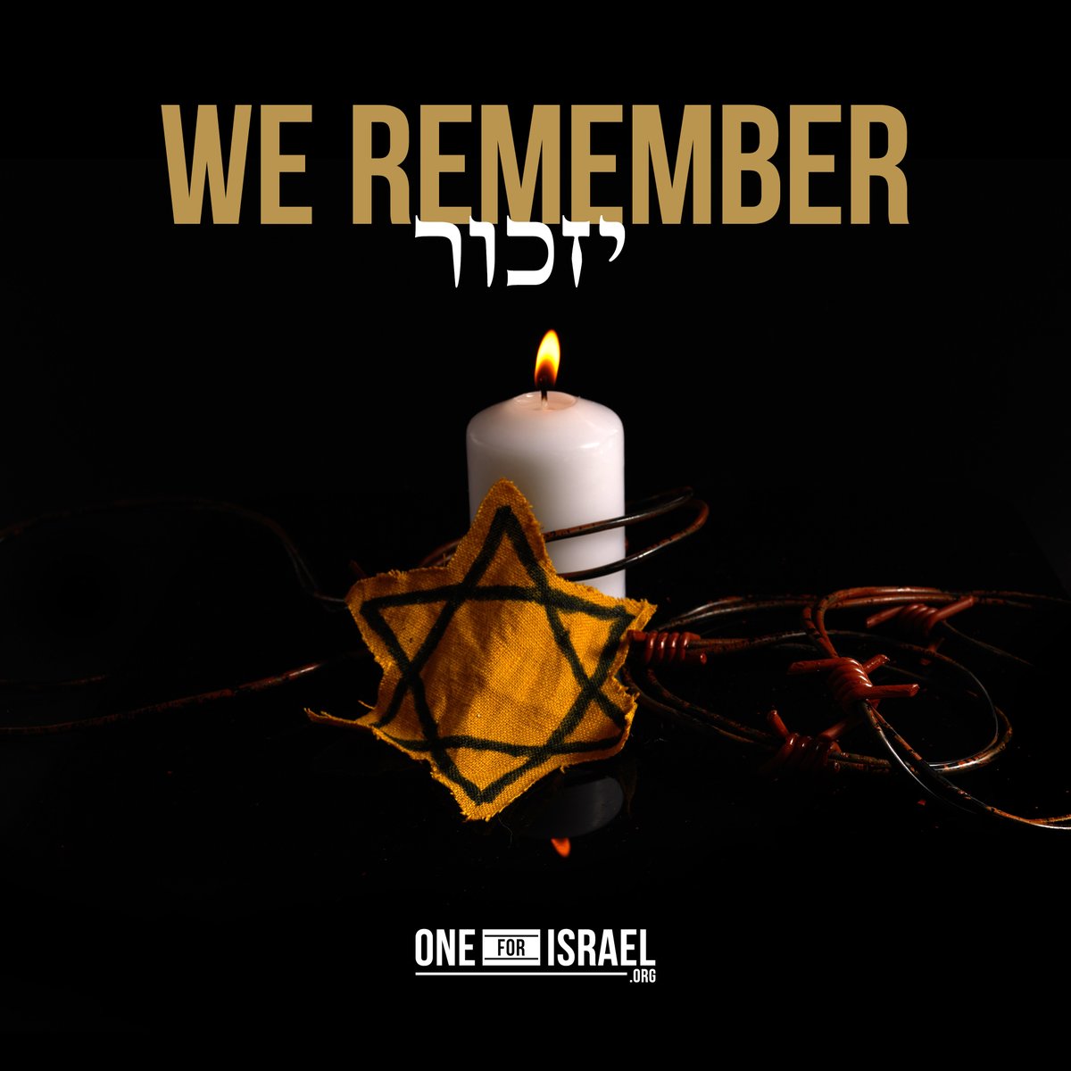 Holocaust Remembrance Day. In memory of 6 million Jews. We remember and will never forget.