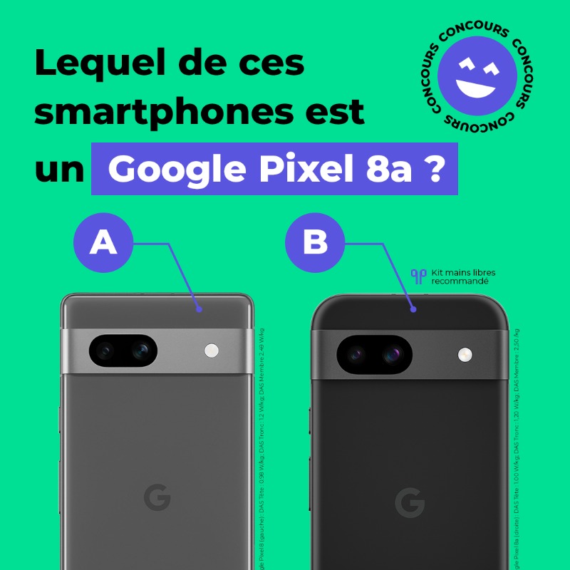 🎁 Tente de remporter un #GooglePixel8a
🧐 Tu gères au jeu des différences ?

Pour participer :​
✅ RT + Follow
✅ Partage la bonne réponse en commentaire (A ou B) avec le #REDLePartenaireDesVraisBonsPlans​

🗓️ Tirage au sort le 21/05 à 16h