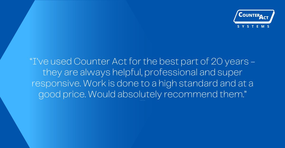 At Counter-Act Systems, we pride ourselves on consistent, high-quality service.
Whether you’re a long-time client or new to our services, we’re here to offer top-notch IT support.

#LongTermService #CustomerSatisfaction #ProfessionalIT