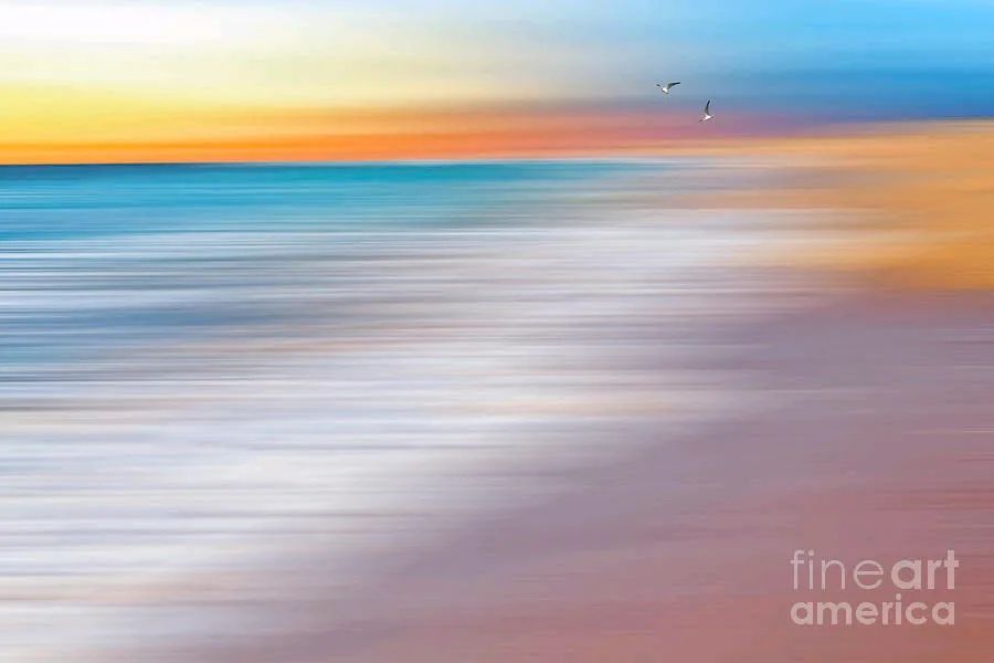 #Water #Abstraction Ii With Gulls By Kaye Menner #Photography Quality #prints lovely #products at: bit.ly/3y3A5RV #Art #BuyIntoArt #AYearForArt #Artist