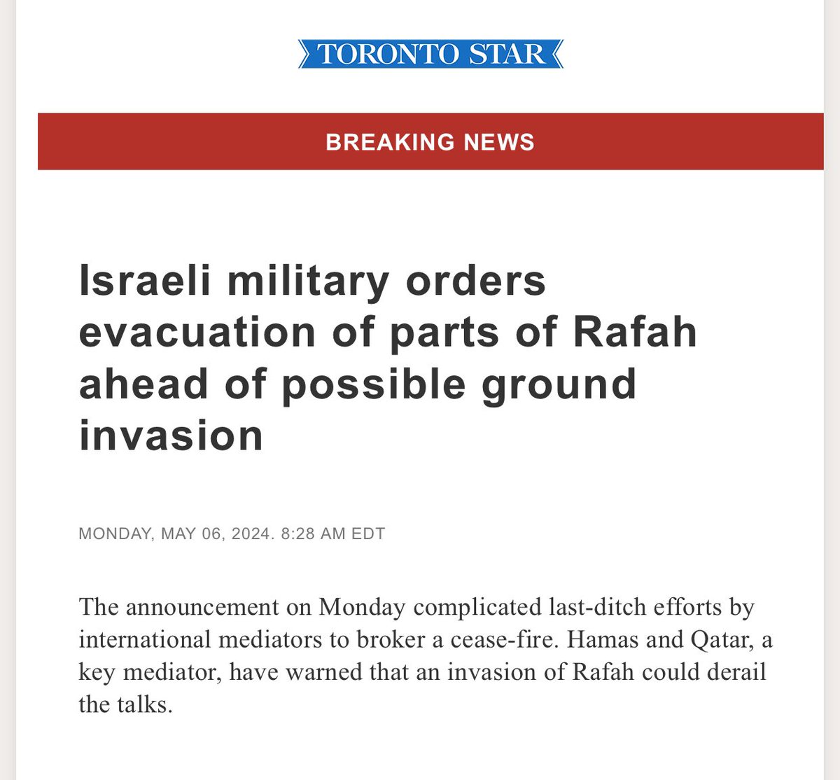 The Israeli military has no authority to ‘order’ an evacuation of Rafah. Rafah lies on occupied Palestinian territory. Israel’s occupation of that territory is illegal. Moreover, in the course of its genocidal rampage in the Gaza Strip, Israel intentionally forced well over 1…