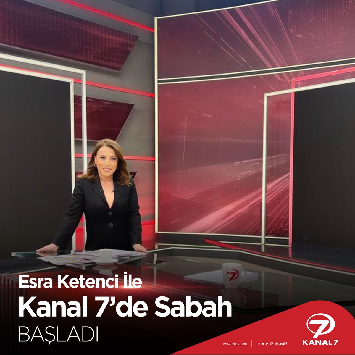 Ekranların başarılı ismi Esra Ketenci'nin sunumuyla Kanal 7'de Sabah şimdi sizlerle... 😊 #haber #esraketenci #kanal7desabah #kanal7