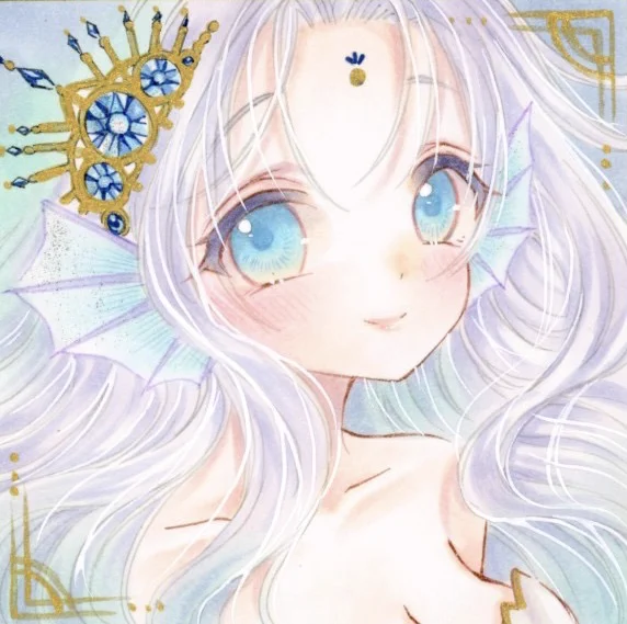 *豆色紙*#きらめきお姫様展 #コピック 