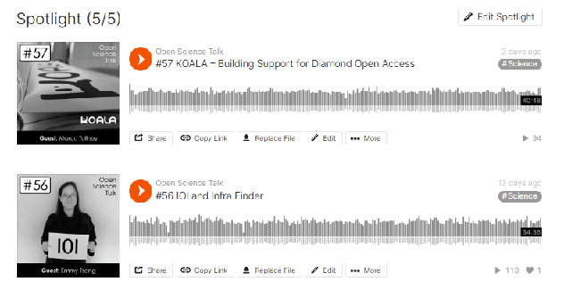 Our #OpenScience Talk #podcast has quietly reached 57 episodes!
The two latest interviews are with experts sharing their tips and tricks on how to secure #sustainable #funding for #opendata #openaccess #diamondOA etc. 
doi.org/10.7557/19.7561
doi.org/10.7557/19.7551