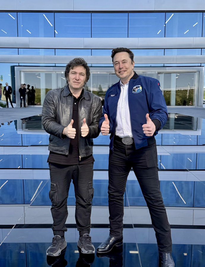 Elon Musk to meet the President of Argentina, Javier Milei on Monday afternoon. 一 Adorni