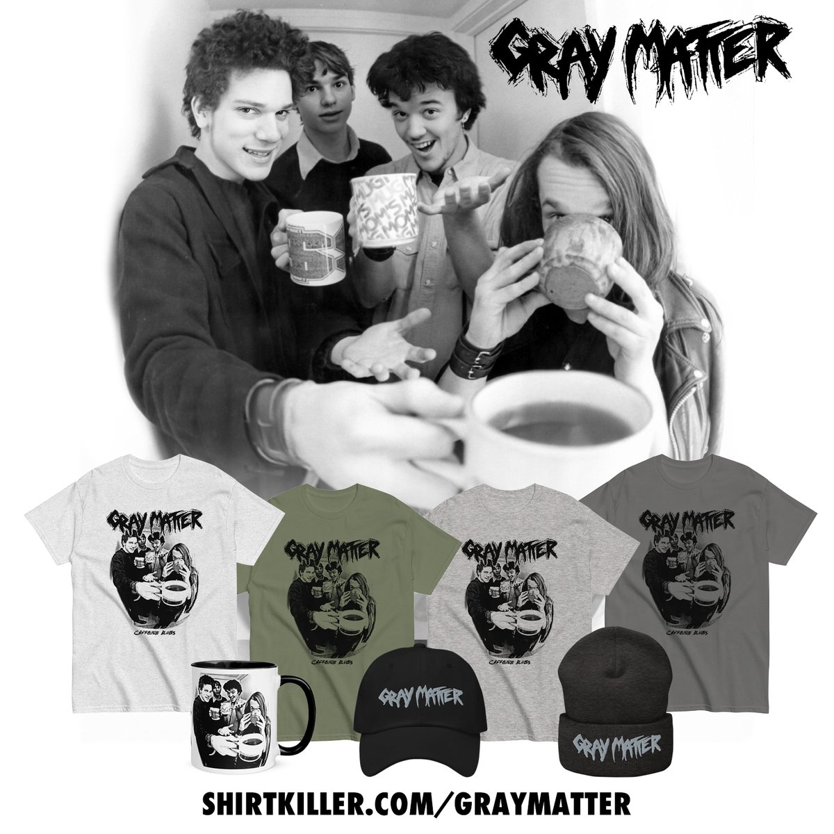 New Gray Matter merch. shirtkiller.com
