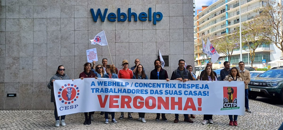 ACÇÃO DENÚNCIA NA WEBHELP/CONCENTRIX

A WEBHELP DESPEJA TRABALHADORES DAS SUAS CASAS! VERGONHA! ⬇️