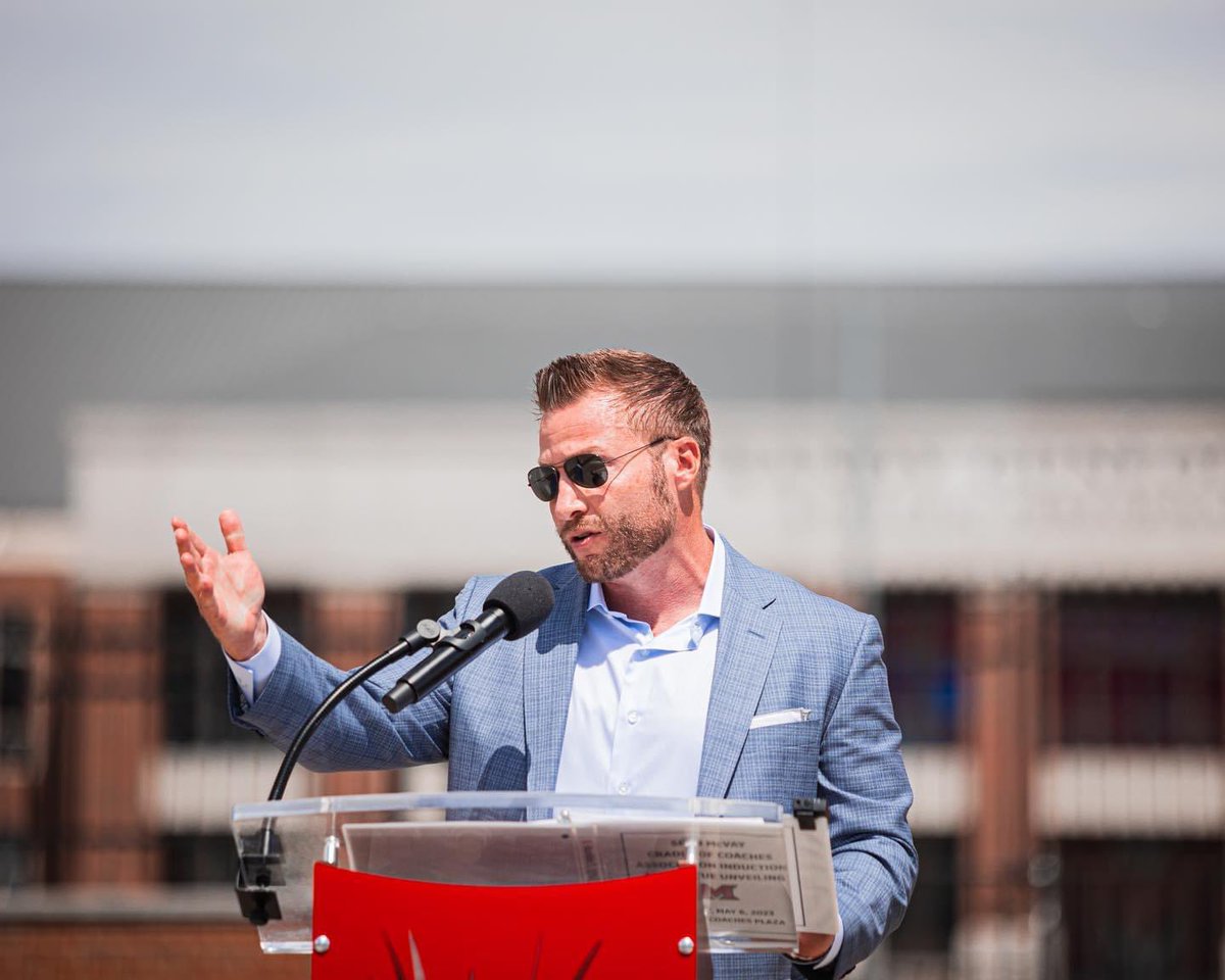 One year ago today Sean McVay was inducted into the Cradle of Coaches‼️ #RiseUpRedHawks | 🎓🏆