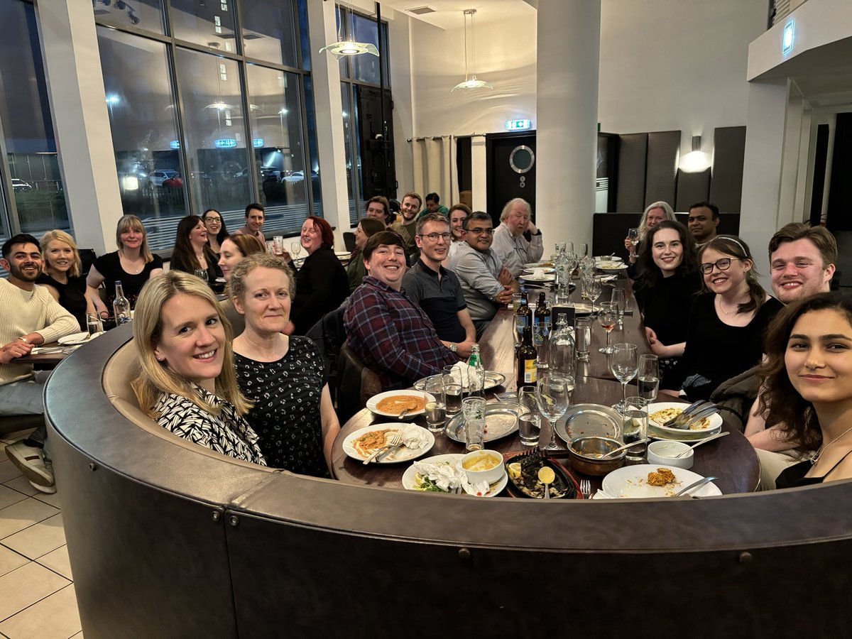Northern Radiotherapy Team dinner #ESTRO24 - celebrating growth in the @NcccOncology @NewcastleHosps radiotherapy research-active team 🙌