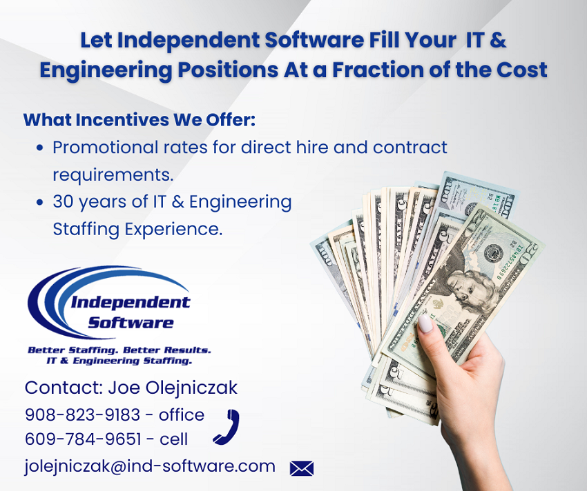 ISESInc's tweet photo. Connect with our Business Development Manager Joe Olejniczak for your IT and Engineering needs: https://t.co/gfYdDpvNqH or contact: jolejniczak@ind-software.com or 908-823-9183.
#businessdevelopment #ITstaffing #engineering #womenbusiness https://t.co/GxbTNYnNgn