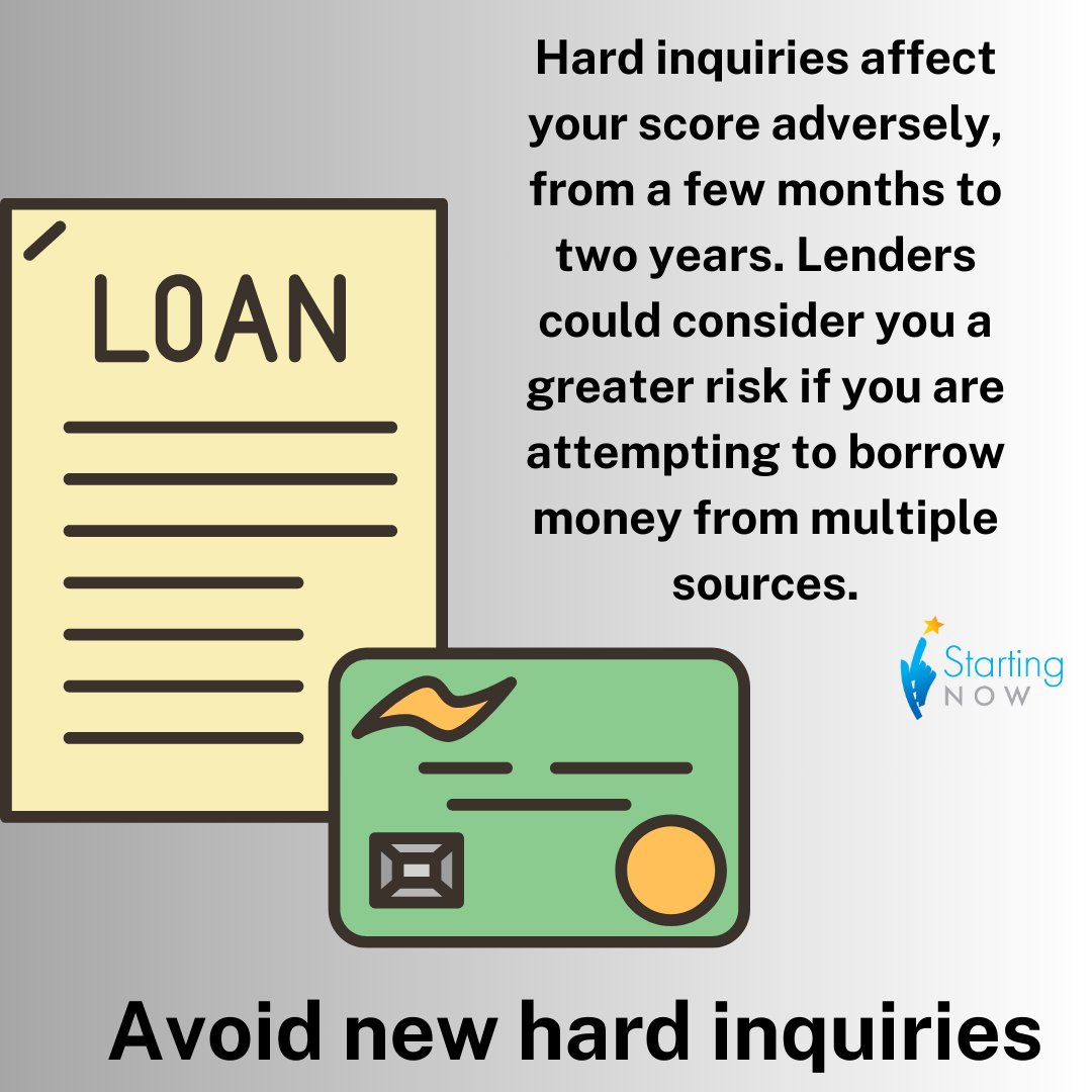 📢 Hey everyone! Here's a credit tip for you: Avoid new hard inquiries! 🚫💳

🔑 Did you know that every time you apply for new credit, it can have a negative impact on your credit score? 😱 
 #CreditTip #AvoidHardInquiries #SmartFinancialMoves#CreditEducation#CreditFix