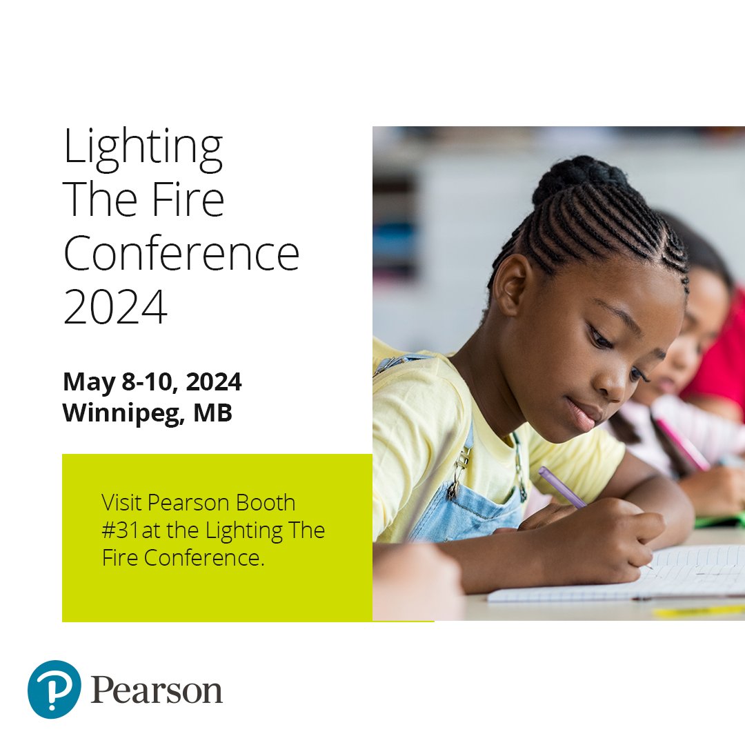 Excited to join the Lighting the Fire Conference! Pearson Canada is honored to participate in this inspiring event dedicated to advancing First Nations education. Visit our booth to learn more about our resources! 📚 ow.ly/1jcX50RuJpK #LightingTheFire