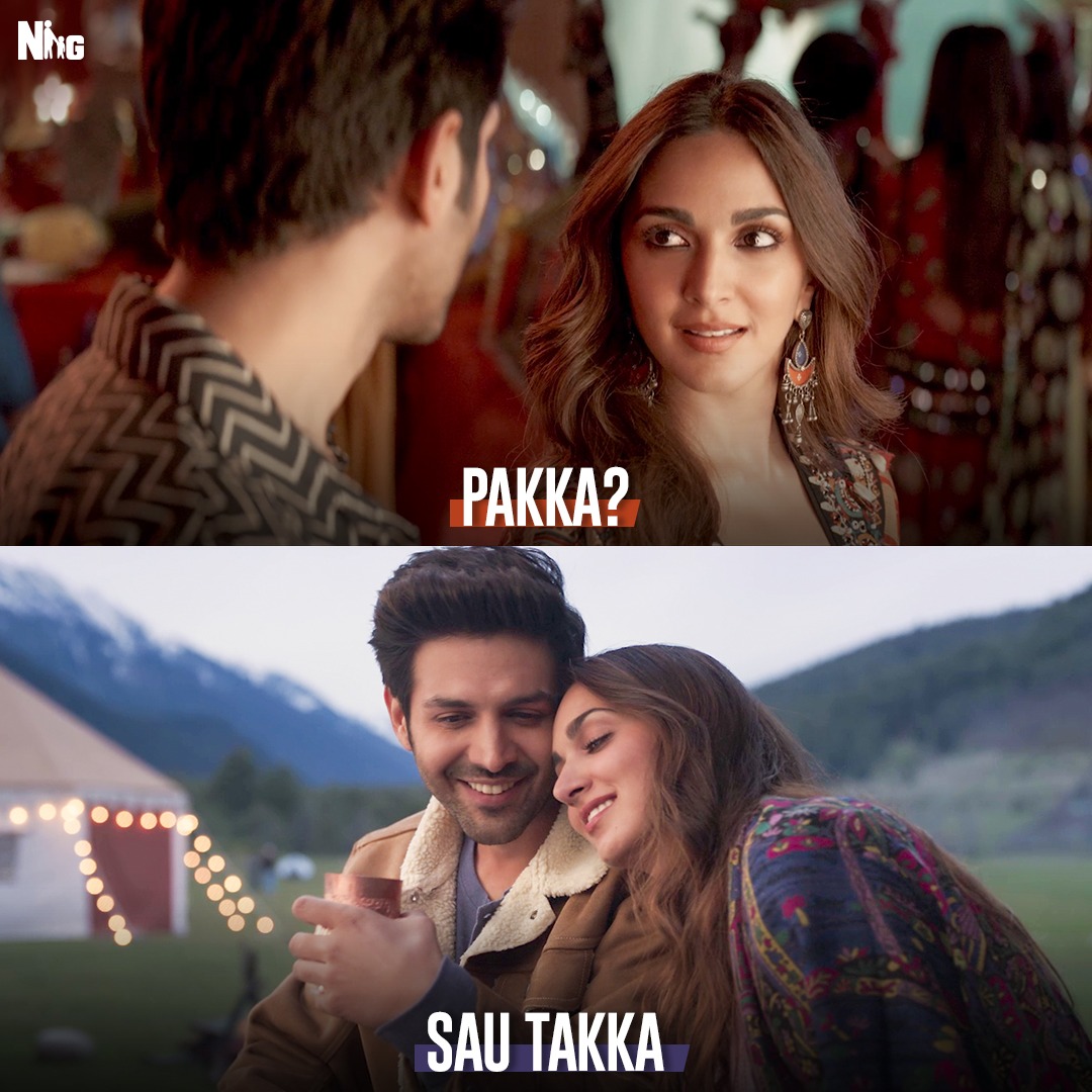 Find someone who is ‘Sau Takka’ in love with you!❤️ #SajidNadiadwala #SatyaPremKiKatha @TheAaryanKartik @advani_kiara @sameervidwans @WardaNadiadwala #NGEMovies #BollywoodMovies #ForeverLove