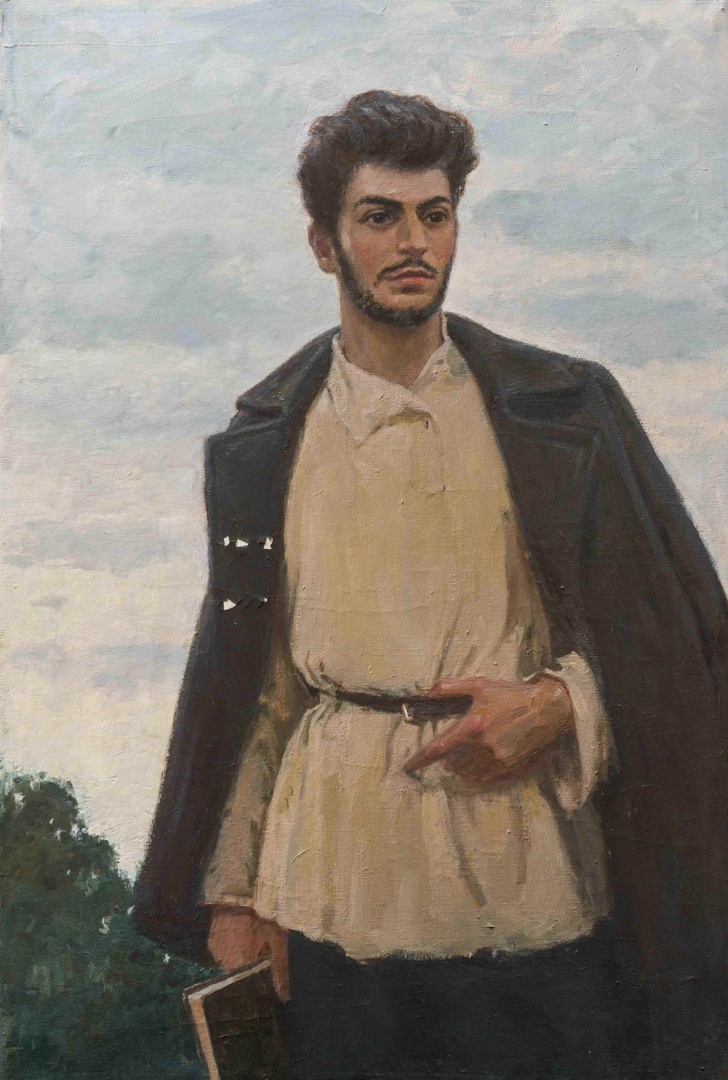 'I.V. Stalin in his youth', painting by Vladimir Isaakovich Prager, 1947