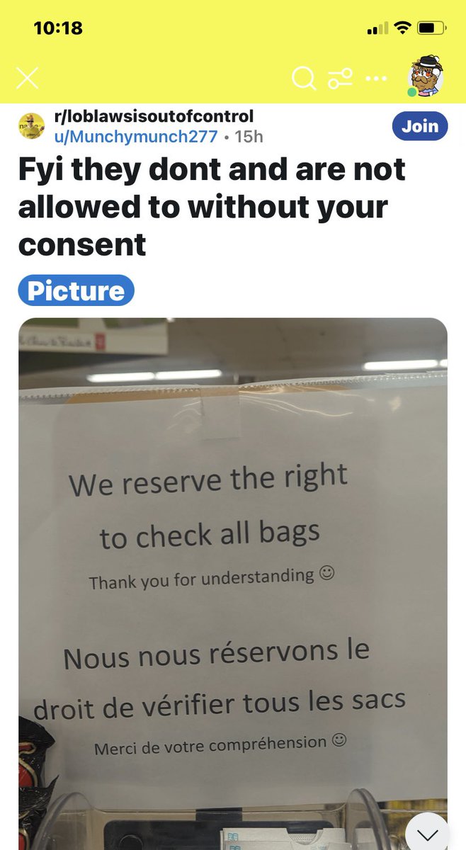 Loblaws does not have the right to check bags without your consent 👇👇👇👇#loblawsboycott #loblaws #GalenWeston #pricegouging