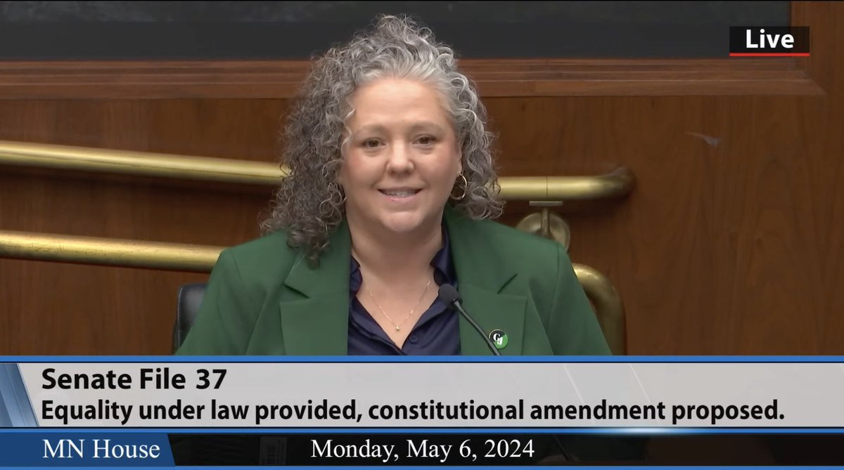 'In 2023 alone, in states across the country, over 1,000 bills aimed at restricting reproductive rights & attacking the rights of LGBTQ people were introduced, with hundreds enacted into law,' says @MeganJPeterson. This is why we need an inclusive Equal Rights Amendment. #Yes4ERA