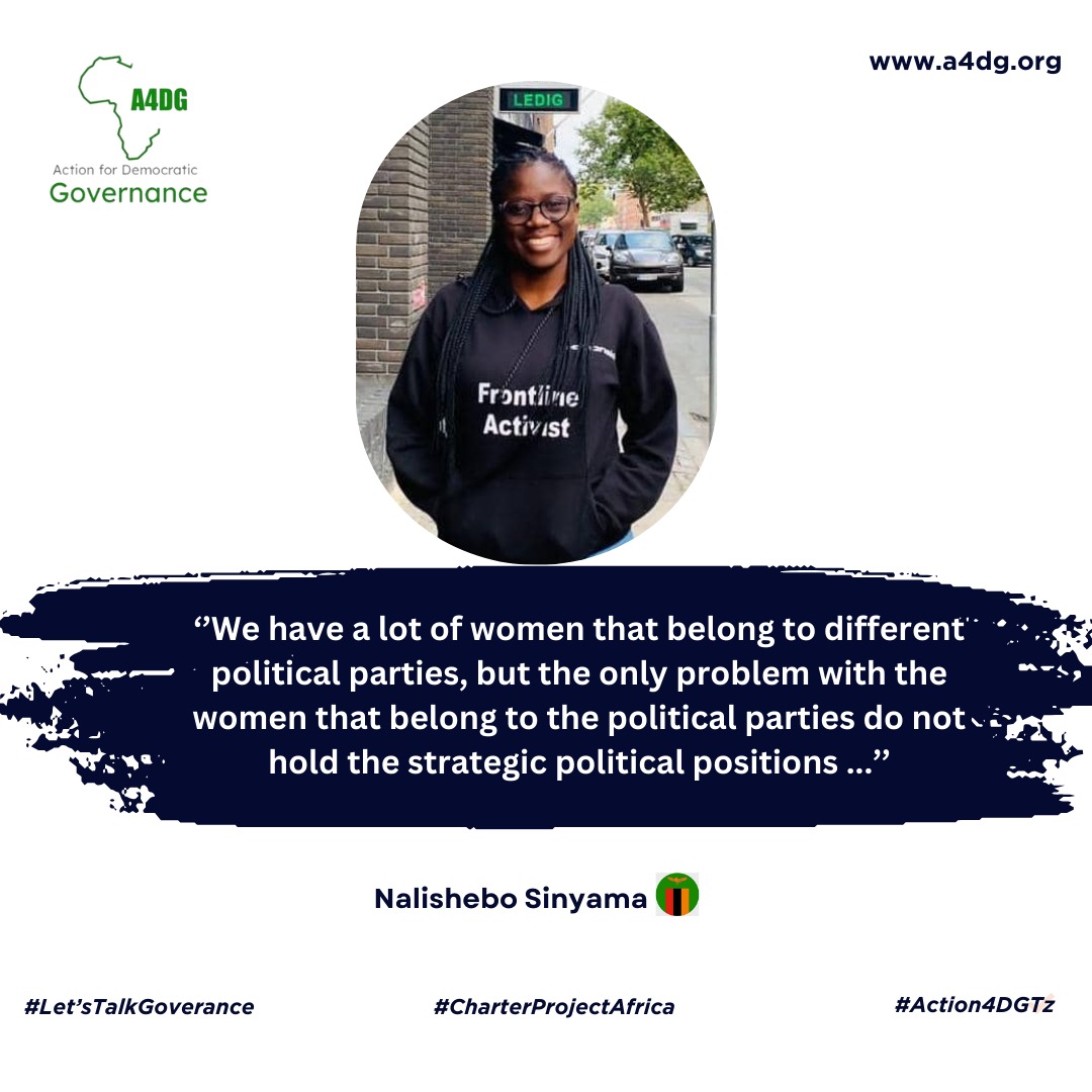 We’ve @sinyamashebo in #LetsTalkGovernance. Nalishebo is from Youth for Parliament Movement @Y4PZambia. Here are some of her quotes from our Regional Dialogue on the SADC principles & guidelines for democratic elections, A Space for young people. #CharterProjectAfrica |