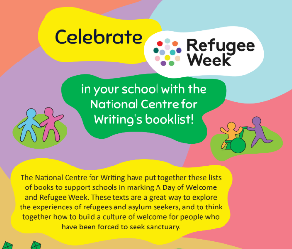 @DayOfWelcome @RefugeeWeek @Nadinekaadan @GulwaliP @Asylum_Speakers @RESCUEorg @AmnestyUK @UNHCRUK @vnetcic @SchsofSanctuary @RootsNew @CityofSanctuary @NorfolkNEU @EducateNorfolk For @DayofWelcome & @RefugeeWeek the lovely people at @WritersCentre have created booklists for primary, secondary and for adults that explore the experiences of people seeking sanctuary. Foster a culture of welcome in your school by exploring these powerful and engaging texts!