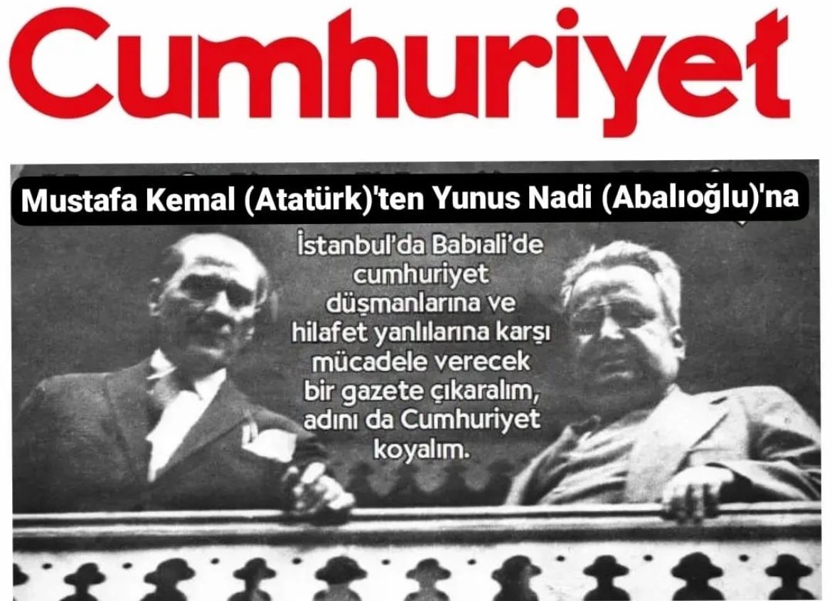 Cumhuriyet Gazetesi 100 yaşında. Kutlu Olsun @cumhuriyetgzt
