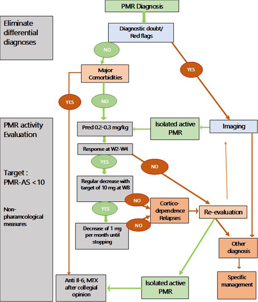 🤩 Very happy to share with you the link to the 1st 🥇Recommendations of the French Society of Rheumatology for the management in current practice of patients with Polymyalgia Rheumatica doi.org/10.1016/j.jbsp… Very useful in a daily practice 👌