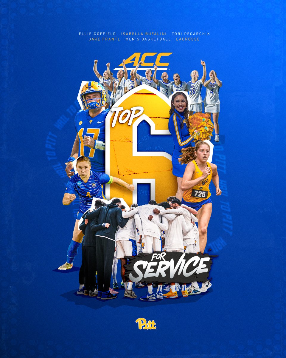 Shoutout to our ACC Top Six for Service 👏 🔹 Ellie Coffield 🔹 Isabella Bufalini 🔹 Tori Pecarchik 🔹 Jake Frantl 🔹 @Pitt_MBB 🔹 @Pitt_WLAX These Panthers demonstrate dedication to community service and outreach programs. Read more: tr.ee/Top6forService