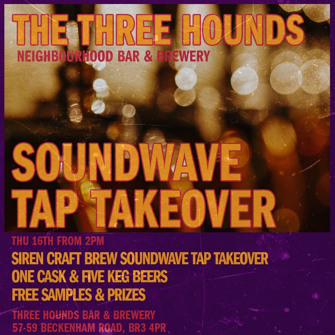 Two Flints & Soundwaves! We have our next two Tap Takeovers lined-up with @two_flints taking over the Taps this Thursday. The Thursday after we will have several versions of @SirenCraftBrew fantastic Soundwave taking over the taps. Tell your mates, tell your doggo.