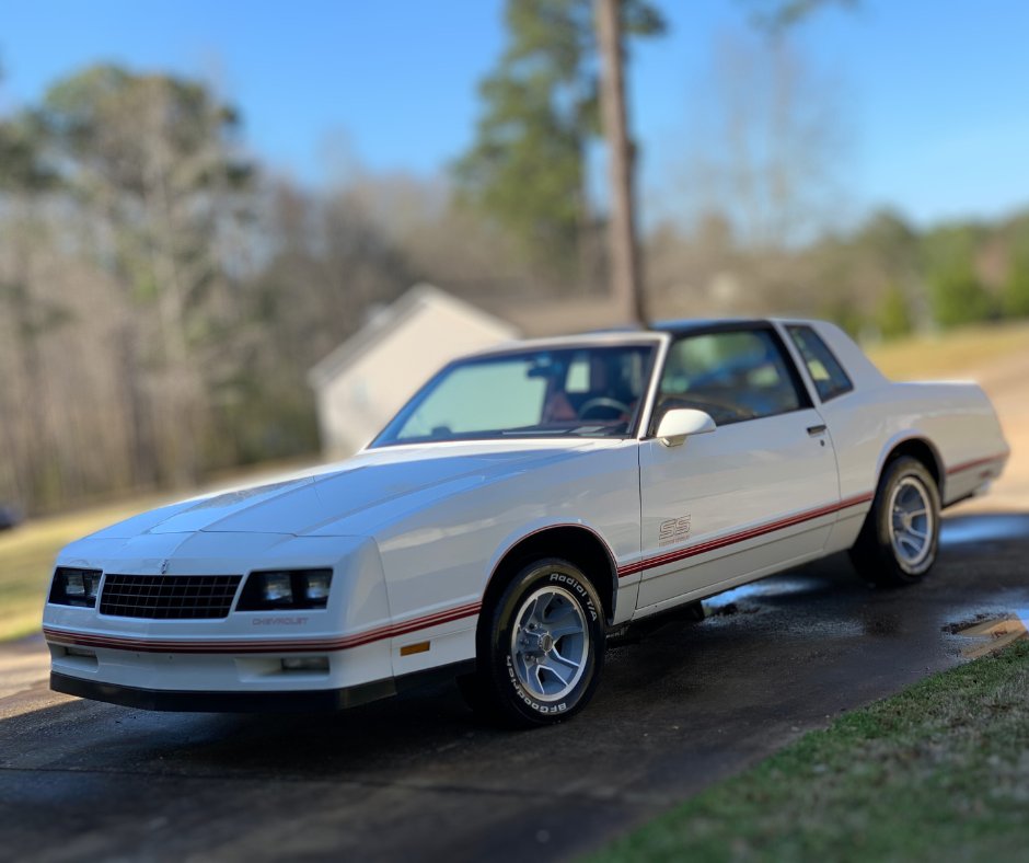 Emma Frazier sent in another photo of her 1987 SS Monte. Carlo.#montecarlomonday #opgi #classiccars #chevy #montecarlo #automotive #cars#carlovers #cargram 

Request GBody Restoration parts catalog l8r.it/L3h3