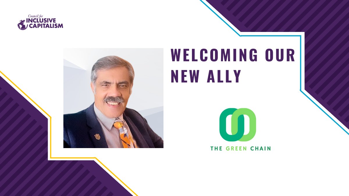 Welcome Raj Kapoor of The Green Chain Protocol to the Council. Spearheading a blockchain ecosystem for ESG initiatives, they are aiming to boost Web3 projects and align with global Net Zero goals by 2024. Learn about their innovative approach: inclusivecapitalism.com/organization/t…