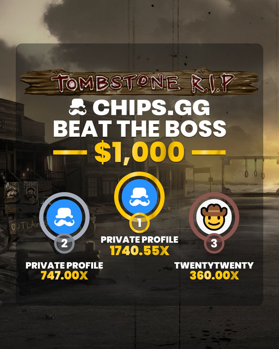 $1,000 Beat The Boss Promotion🏆 🤠Tombstone R.I.P. by nolimit city 🪦 Who needs some ammo to get on the board? 🔫🎯 Post your usernames below👇