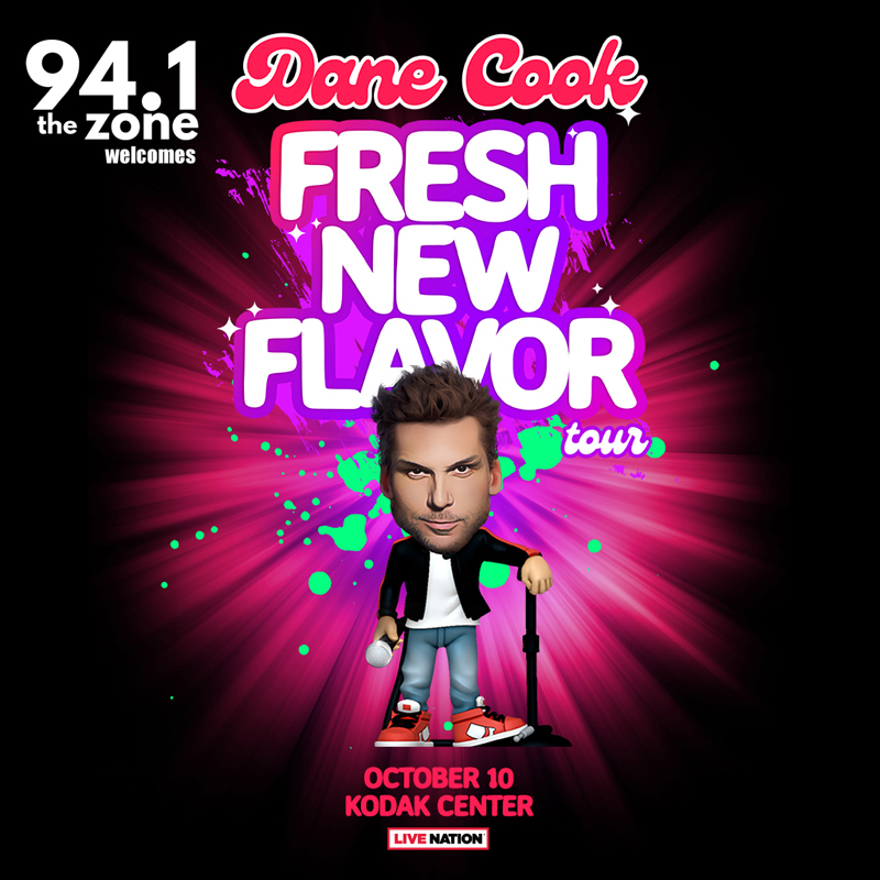 Oct 10th, @DaneCook makes his way to the @kodak_center ! Listen to The Morning Zone Out w/ Your Good Pall @_ZackSchaefer all this week for your chance to win tickets! #DaneCook #KodakCenter #TMZO