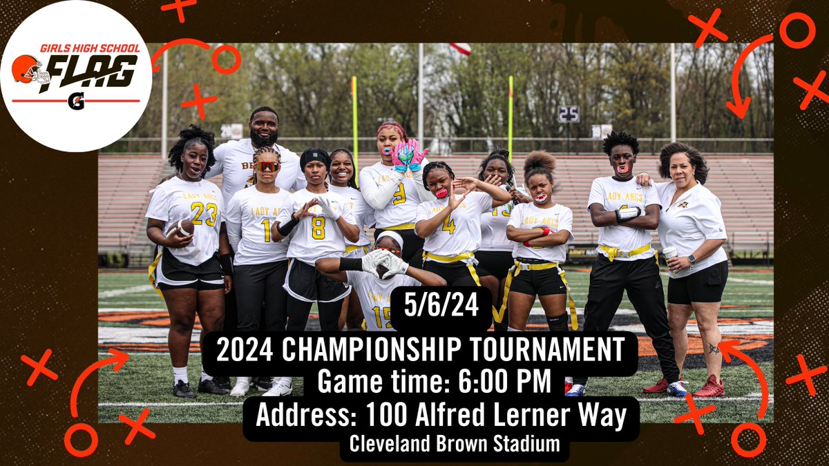 The Lady Arcs flag football team competes for the league championship tonight at Browns Stadium, please come out and support our ladies. Admission is FREE! @selschools