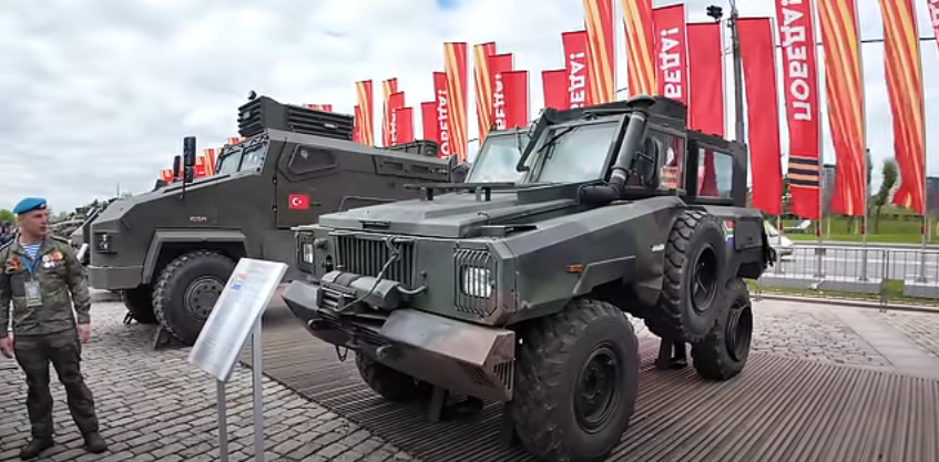 So Russia put captured vehicles that were used by Ukraine on display.  This includes a South African-made Mamba vehicle that was probably given to Ukraine by Britain and sourced through BAE systems.  Very curious since Ukraine regards South Africa as a hostile nation.